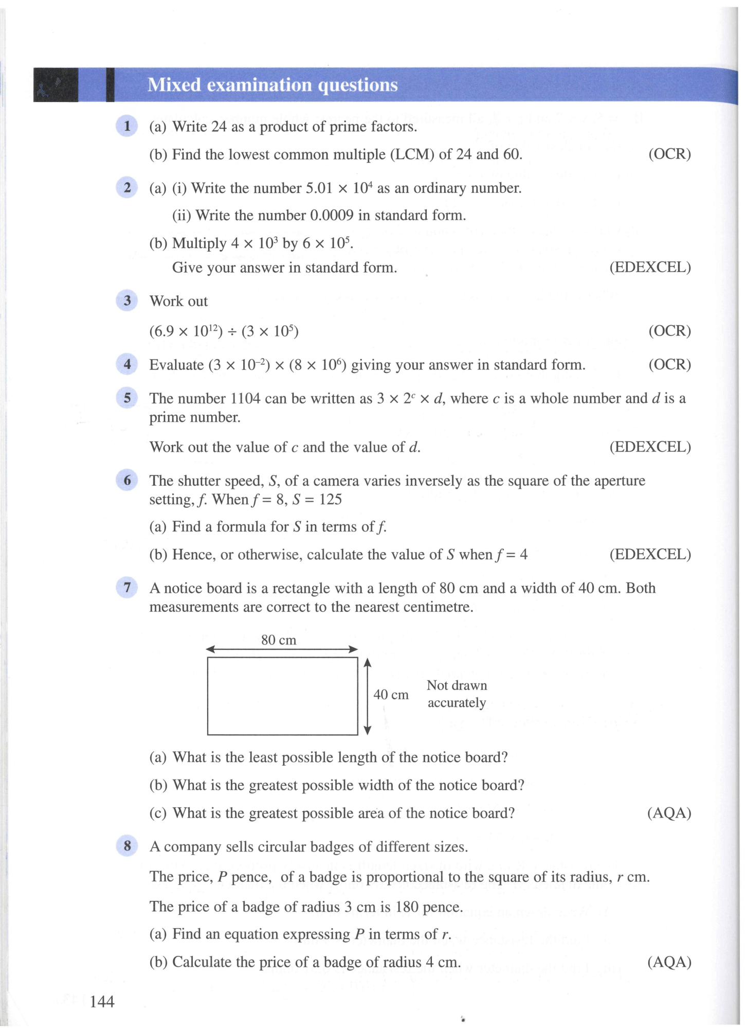 Essential Mathematics for GCSE - Higher